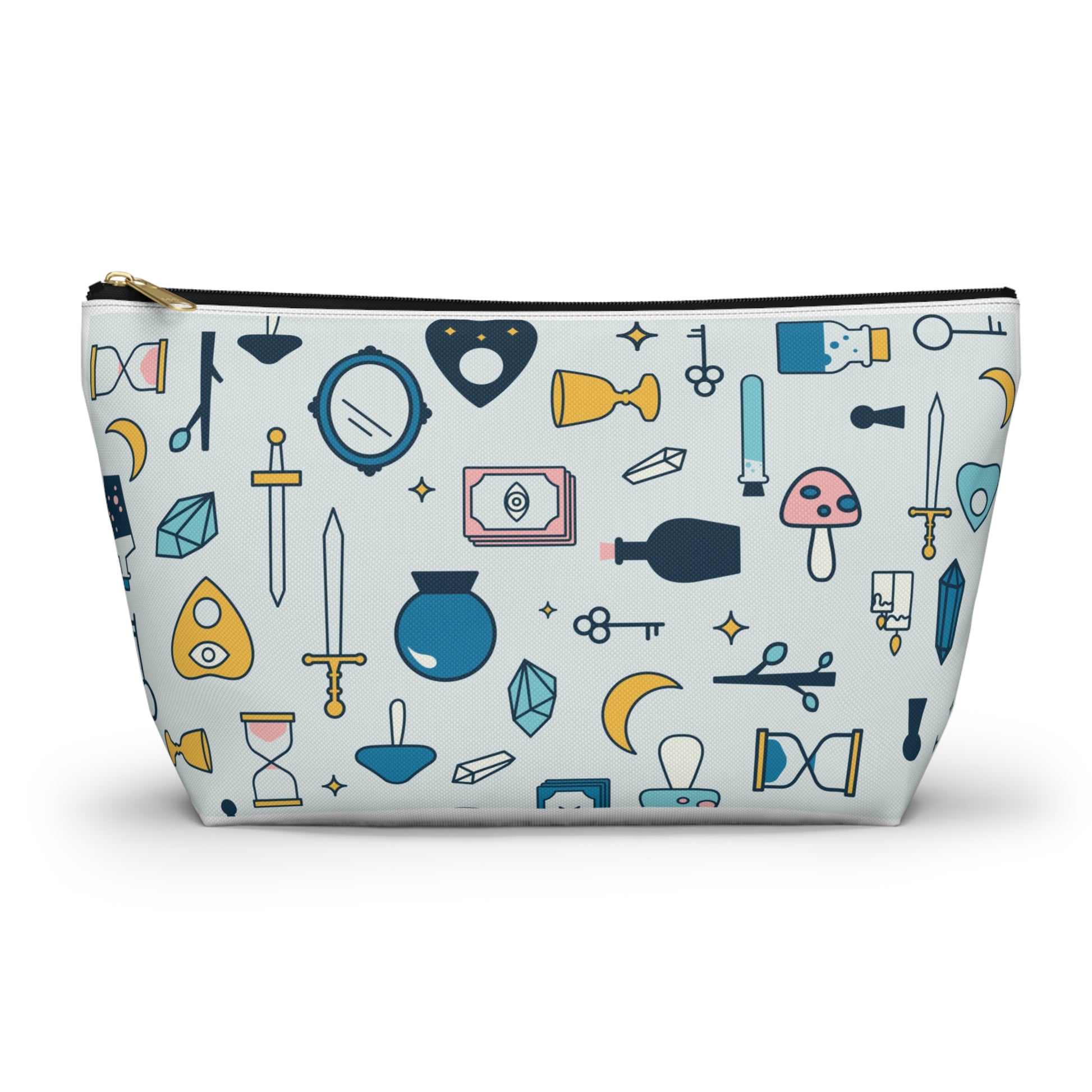 Mystical Tarot Icon Zippered Pouch - Bags