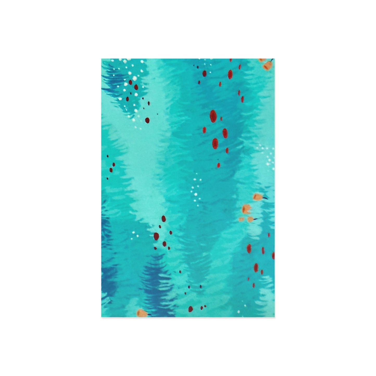 Dreamy Gouache Flower Field Postcard - Paper products